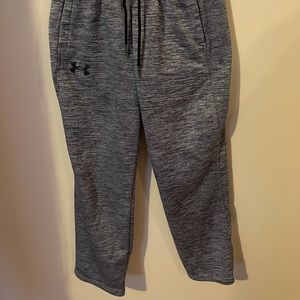 Under Armour fleece lined marbled grey and black pants